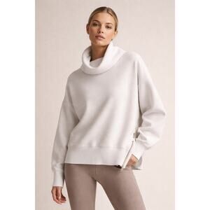 Varley Milton Cowl Neck Sweatshirt – Cream / Ivory – Size Small